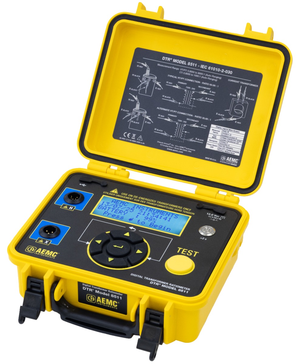 AEMC DTR 8511 Digital Transformer Ratiometer