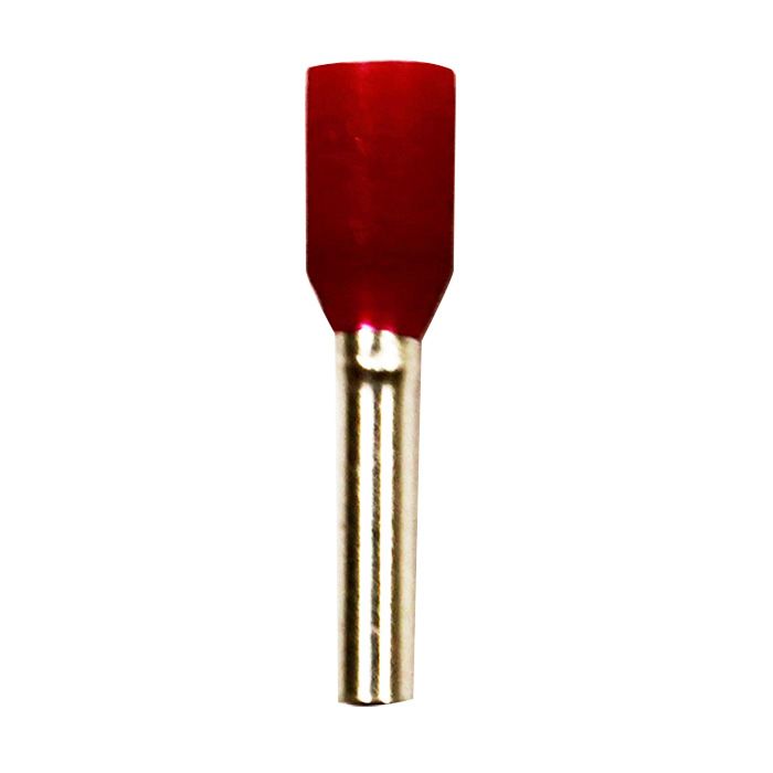 Eclipse Tools Pro'sKit Insulated Red Wire Ferrules, 18 AWG x 14mm, 500 pcs