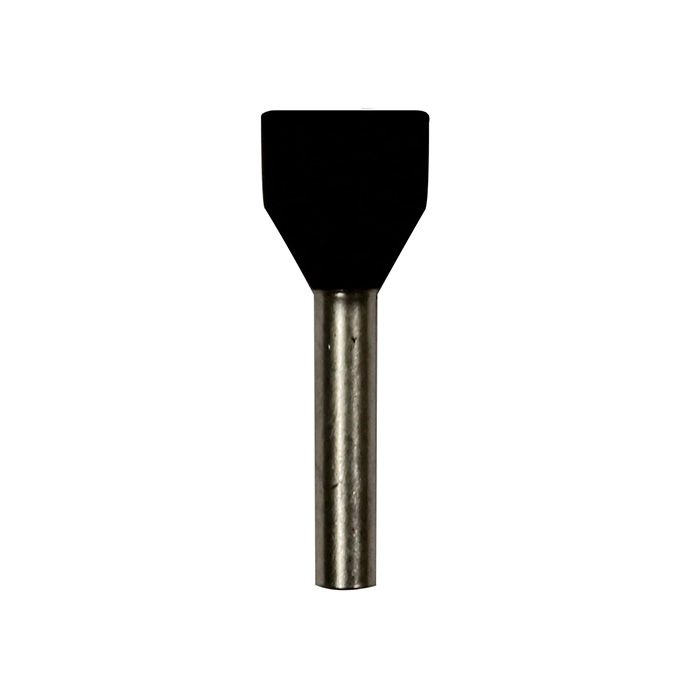 Eclipse Tools Pro'sKit Twin Black Wire Ferrules, 2x16 AWG x 20mm, 100 pcs
