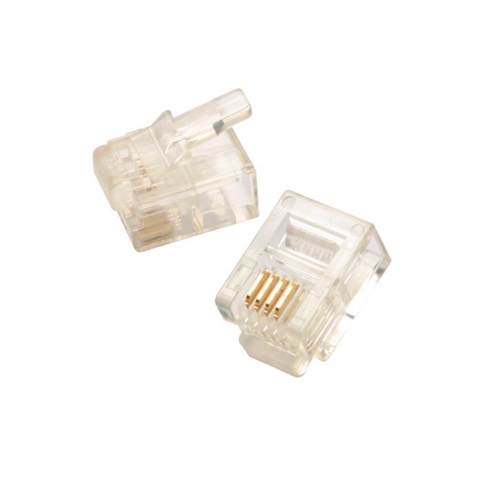 Eclipse Pro'sKit 6P4C Economy Modular Plugs for Round Stranded Cable (1000)