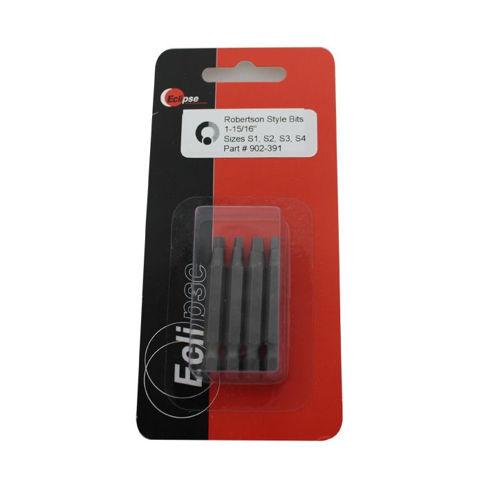 Pro'sKit 4pc Robertson Insert Bit Set S1-S4 for Screwdriving