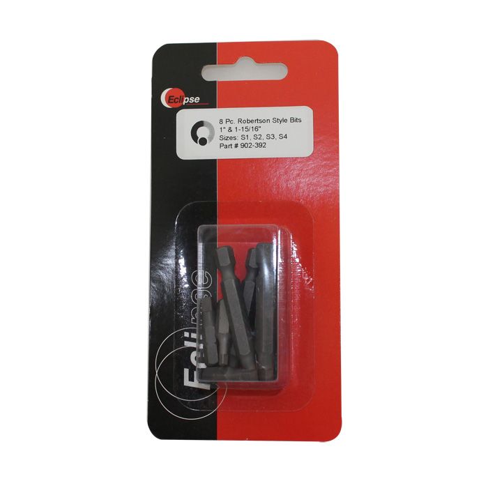 Pro'sKit Eclipse 8pc Robertson Insert Bit Set S1-S4 1in & 1-15/16in