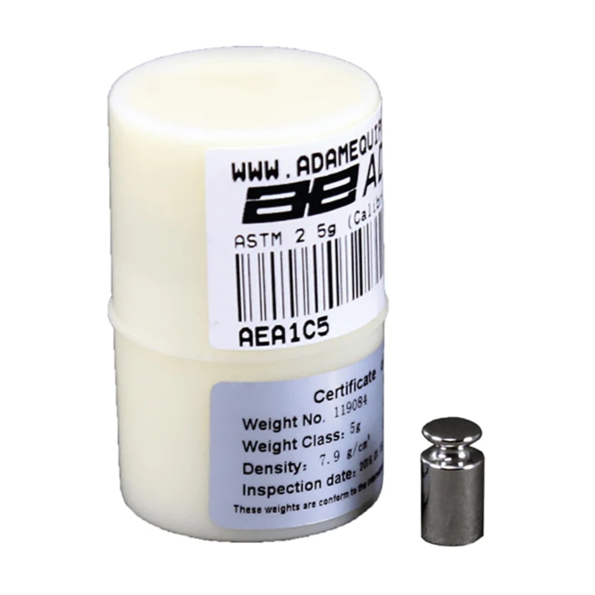 Adam Equipment F1 5g Stainless Steel Calibration OIML Weight