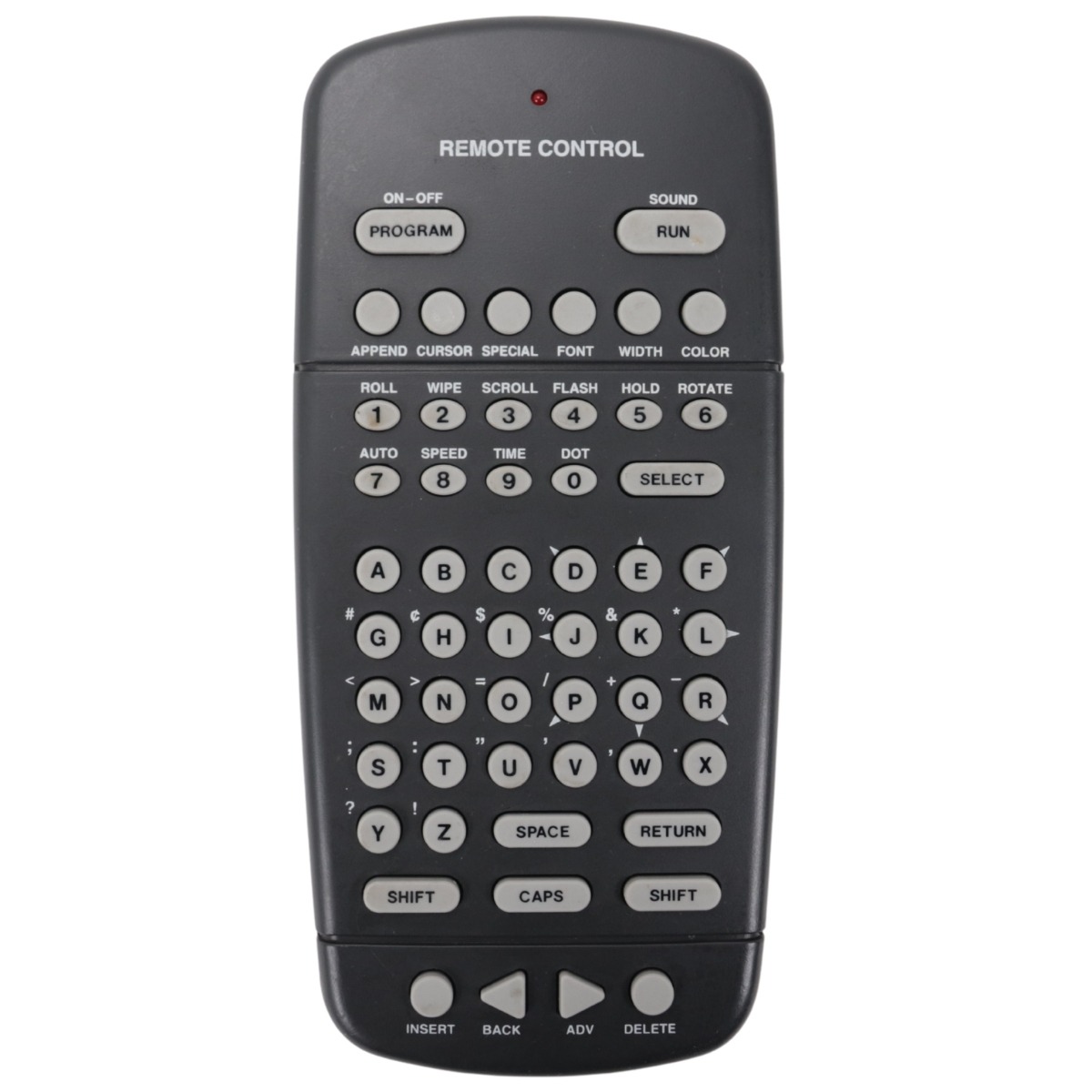 Adaptive Micro Systems M-Alpha-KB Infrared Remote Keyboard