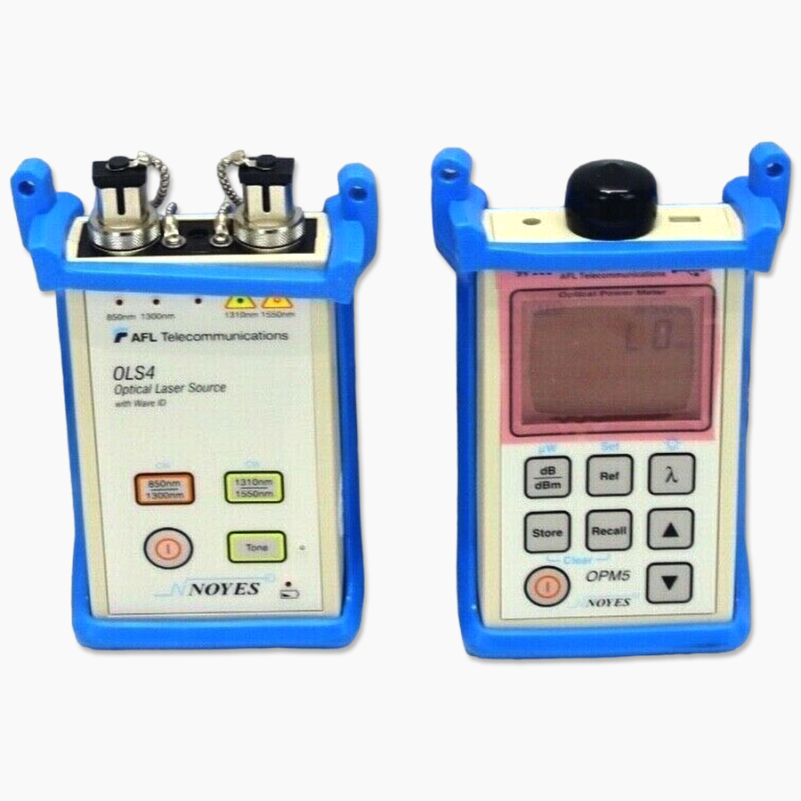 AFL Noyes SMLP5-5 ST SM MM Fiber Optic Loss Test Set OLS4 OLS-4