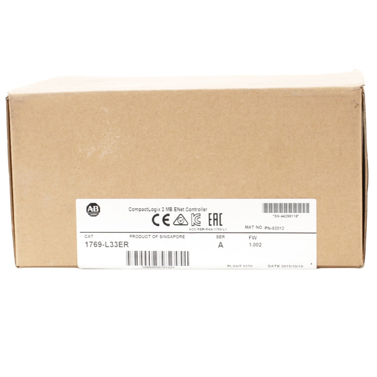 Allen-Bradley 1769-L33ER CompactLogix 5370 L3 Ethernet Controller