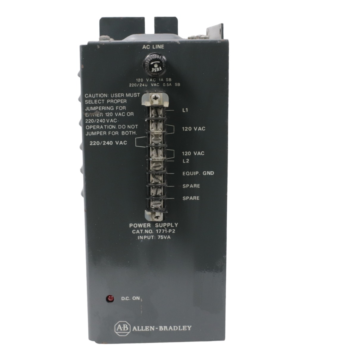 Allen-Bradley 1771-P2 PLC-5 1771 I/O Chassis Power Supply 5V DC