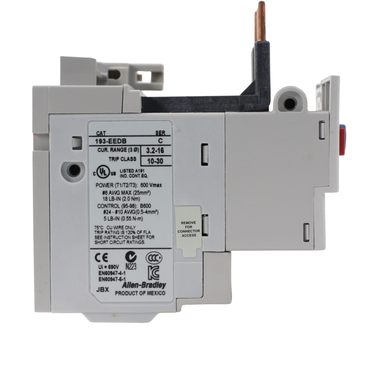 Allen-Bradley 193-EEDB E1 Plus Overload Relay 3.2–16A