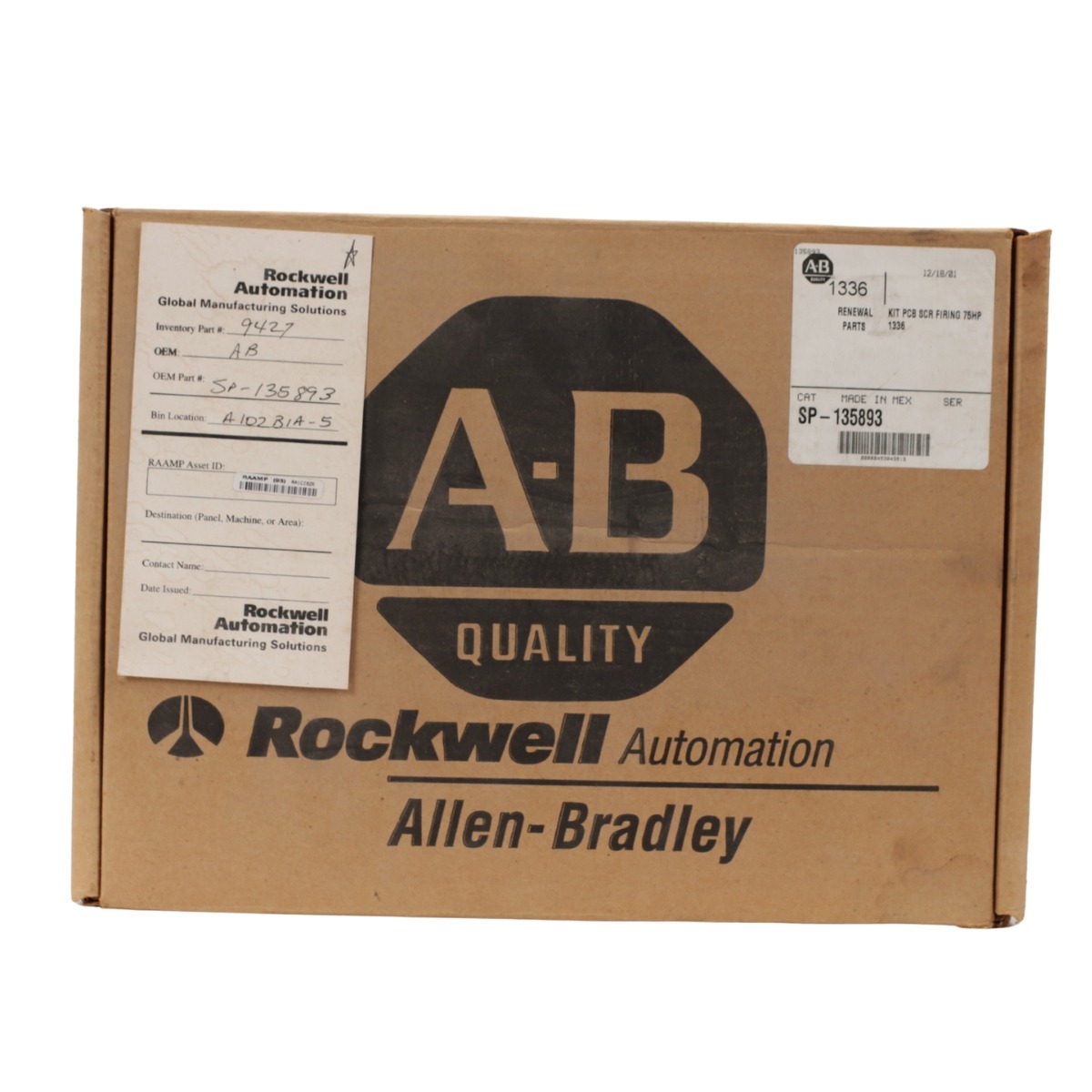 Allen-Bradley SP-135-893 Precharge Board Kit for 1336 Drives 75 HP