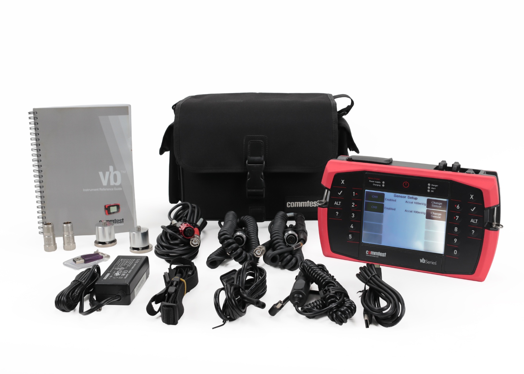 Commtest VB7 Vibration Data Collector w/ IMI ICP Accelerometers