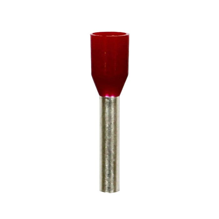 Eclipse Tools Pro'sKit Insulated Red Wire Ferrules, 16 AWG x 18mm, 500 pcs