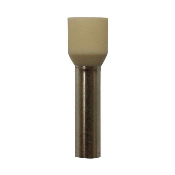 Eclipse Tools Pro'sKit Insulated Ivory Wire Ferrules, 8 AWG x 28mm, 100 pcs