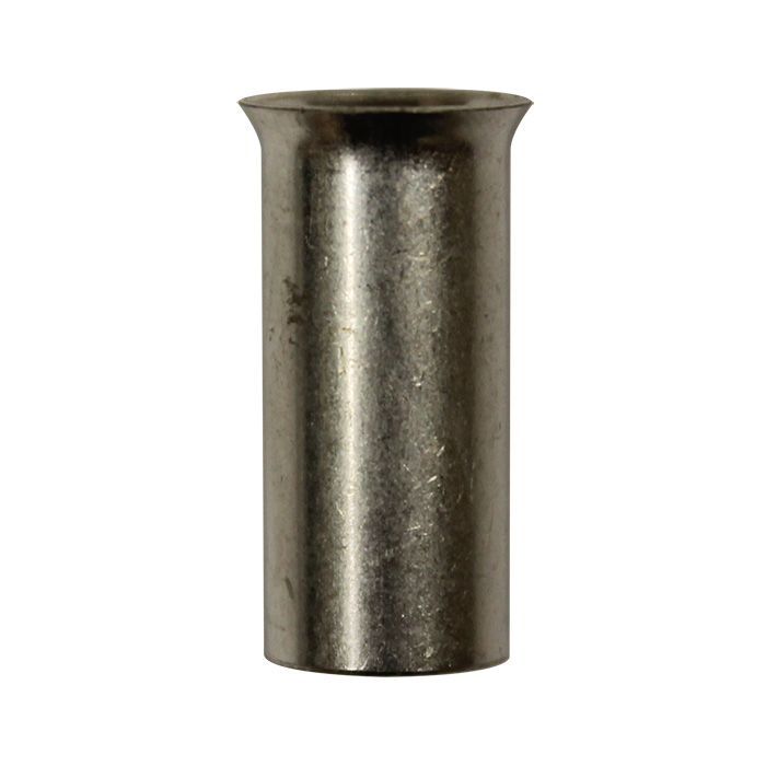 Eclipse Tools Pro'sKit Uninsulated Wire Ferrules, 4 AWG x 18mm, 200 pcs