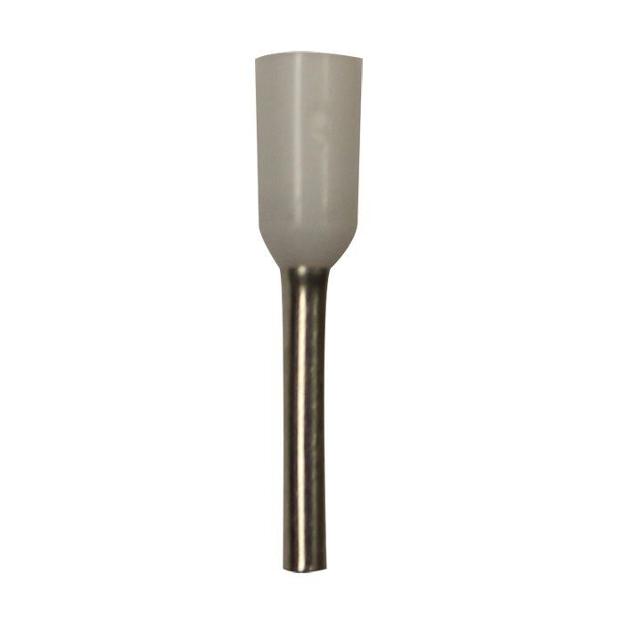 Eclipse Tools Pro'sKit Insulated White Wire Ferrules, 20 AWG x 14mm, 100 pcs