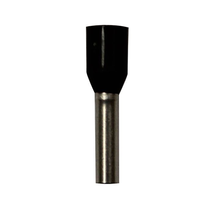Eclipse Tools Pro'sKit Insulated Black Wire Ferrules, 16 AWG x 14mm, 100 pcs