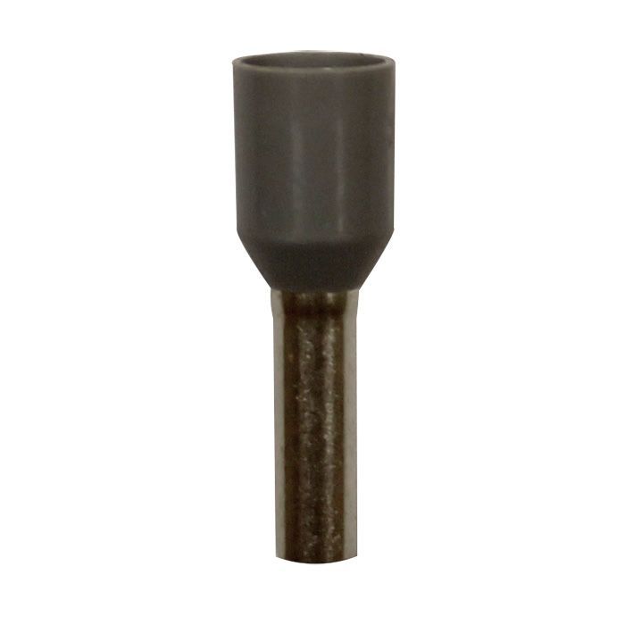 Eclipse Tools Pro'sKit Insulated Gray Wire Ferrules, 14 AWG x 15mm, 500 pcs
