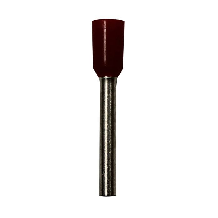 Eclipse Tools Pro'sKit Insulated Red Wire Ferrules, 18 AWG x 16mm, 500 pcs