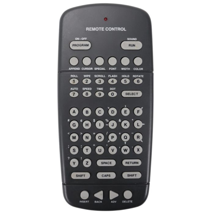 Adaptive Micro Systems M-Alpha-KB infrared remote keyboard for Alpha LED display programming product view