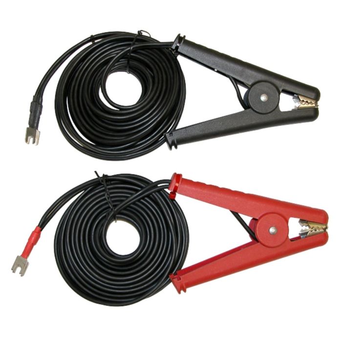 AEMC 2118.70 Kelvin Clips 20 ft 10A Hippo test leads with red and black spade lug terminations
