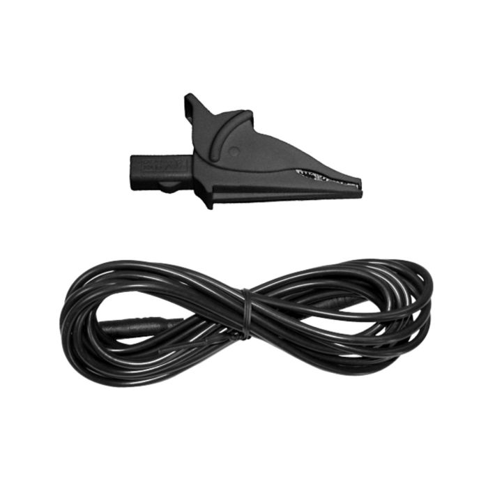 AEMC 2140.44 10 ft black test lead with black alligator clip for PowerPad and PEL series