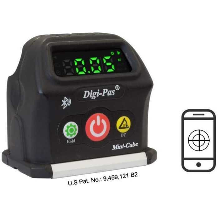 Digi-Pas DWL90PRO 2-Axis Smart Cube Level, 0.05°, WIRELESSLY displays leveling status on smartphone via BLUETOOTH