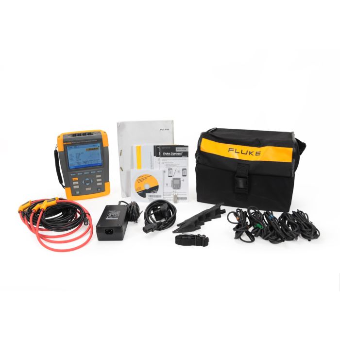 Complete Fluke 435-II Series II power quality analyzer kit with C1740 carrying case