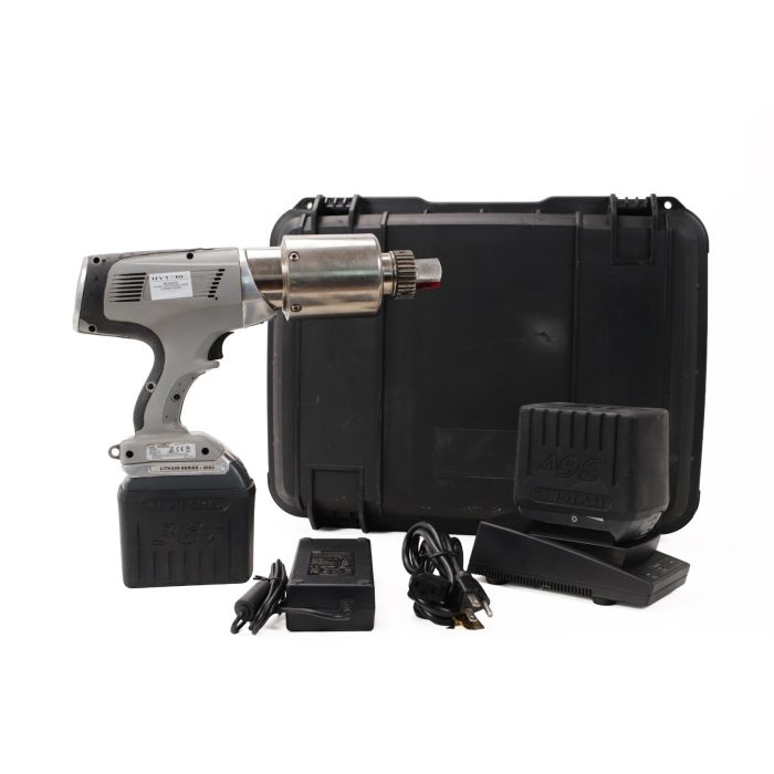 Complete set of HYTORC BTM-3000-DOC electric torque tool with 36V batteries
