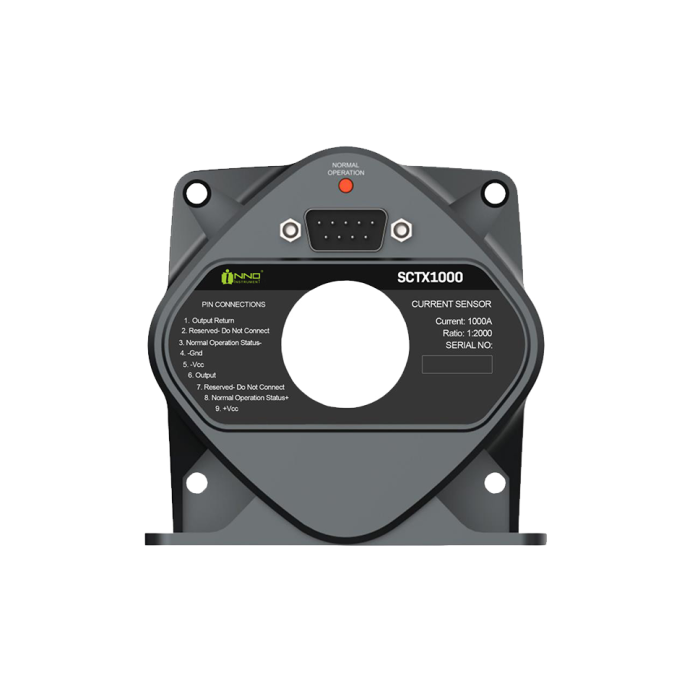 INNO Instrument SCTX1000 pass-through current sensor, 1000A AC/DC, front view