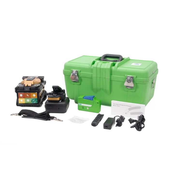 Inno Instrument View 6S Fusion Splicer with V11 Fiber Cleaver, Optical Connector Cleaner, Fiber Stripper complete kit, Certified Pre-Owned 