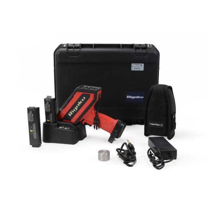 Rigaku KT-100S handheld LIBS metal analyzer with dock and protective carrying case