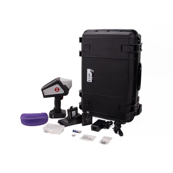 SciAps Z-200 Alloy + Element Pro handheld LIBS analyzer with Check Standard Kit, certified pre-owned.
