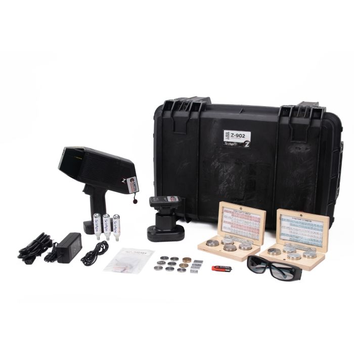 SciAps Z-902 C+ Premium CPO LIBS Analyzer XRF with Alloy+ and Carbon Kit, complete with Argon Canisters and Calibration Coins