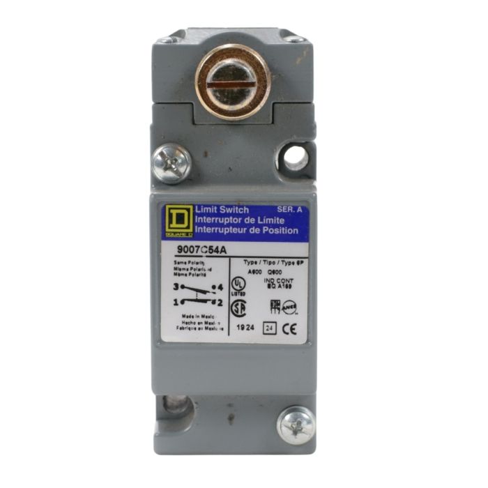 Square D 9007C54A heavy-duty rotary limit switch with metal housing and threaded conduit entry product view
