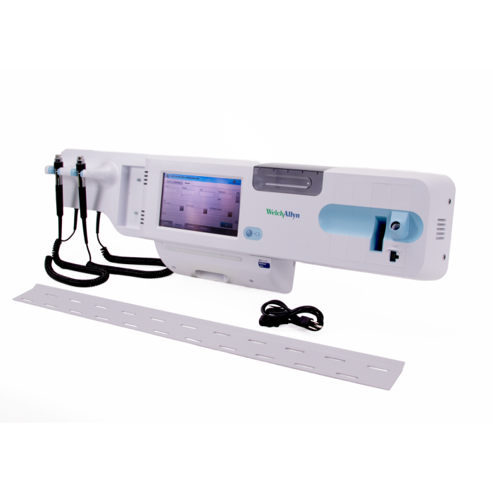 Welch Allyn Connex 85NTVX vital signs monitor with Nellcor SpO₂, NIBP, SureTemp Plus, and Wi-Fi connectivity includes power cord and wall mounting plate ONLY
