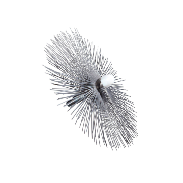 Wöhler 1684 threaded 10 cm flue cleaning brush with soft stainless steel bristles and M10 connection