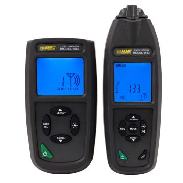 AEMC 6683 transmitter and receiver front view