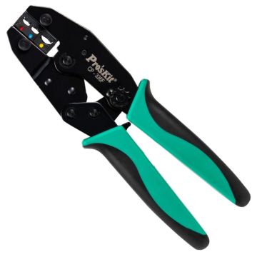 Eclipse Tools Pro'sKit Lunar Crimper for Red, Blue, Yellow Insulated Terminals AWG 22-10