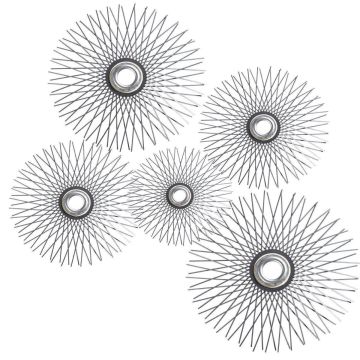 Wohler 3709 stainless steel brush kit with 15 star brushes in assorted sizes