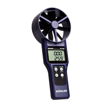 Wohler FA410 Fan Anemometer with 4 Batteries and Carrying Case