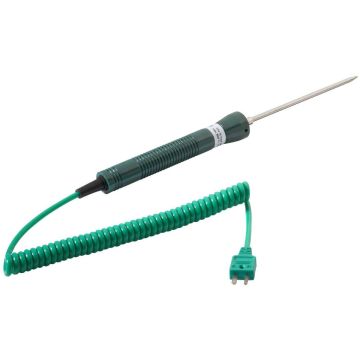 Wöhler TF5 flue gas temperature probe Type K thermocouple article 6635 with attached cable and connector