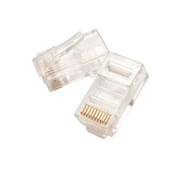Eclipse Tools Pro'sKit Premium Modular Plugs - 10P10C Round Stranded Cable (1000 Pcs)