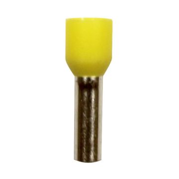 Eclipse Tools Pro'sKit Insulated Yellow Wire Ferrules, AWG 10 x 20mm, 100 pcs