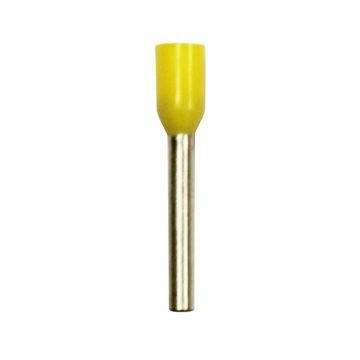 Eclipse Tools Pro'sKit Insulated Yellow Wire Ferrules, 18 AWG x 18mm, 500 pcs
