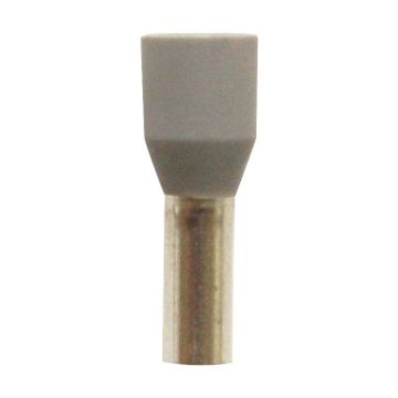 Eclipse Tools Pro'sKit INSULATED GRAY WIRE FERRULES, 12 AWG X 16MM, 200 PCS