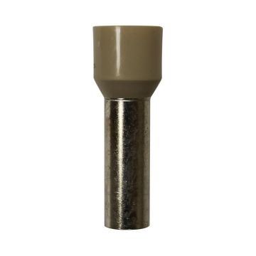 Eclipse Tools Pro'sKit Insulated Beige Wire Ferrules, 2 AWG x 39mm, 25 pcs