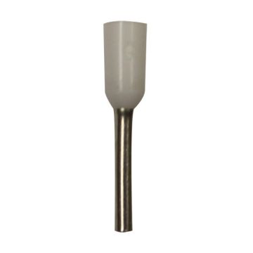 Eclipse Tools Pro'sKit Insulated White Wire Ferrules, 20 AWG x 14mm, 500 pcs