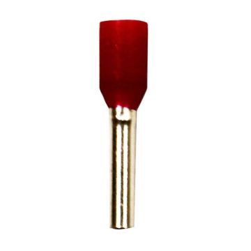 Eclipse Tools Pro'sKit Insulated Red Wire Ferrules, 18 AWG x 14mm, 500 pcs