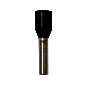 Eclipse Tools Pro'sKit Insulated Black Wire Ferrules, 16 AWG x 14mm, 100 pcs