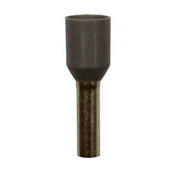 Eclipse Tools Pro'sKit Insulated Gray Wire Ferrules, 14 AWG x 15mm, 100 pcs