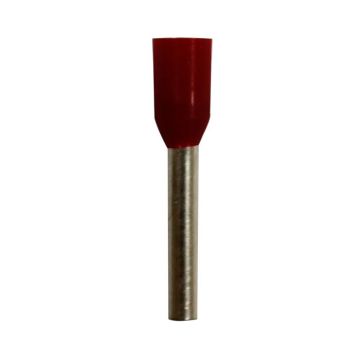 Eclipse Tools Pro'sKit Insulated Red Wire Ferrules, 18 AWG x 16mm, 100 pcs